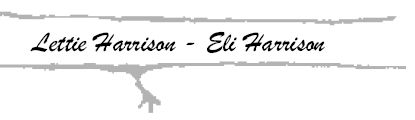 Lettie Harrison & Eli Harrison